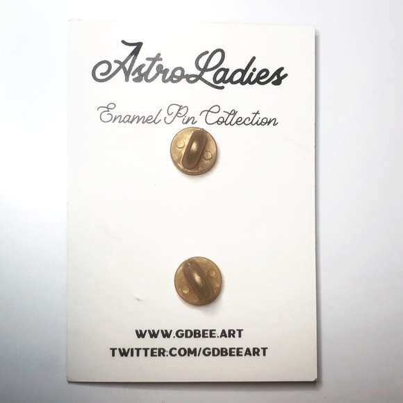 Fantastic hard enamel Space themed pin, Many Moons - Picture 2 of 2